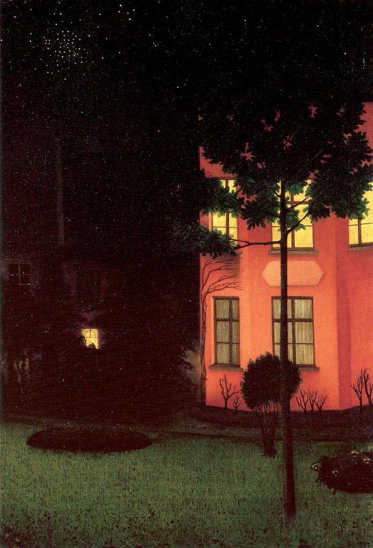 Nuncques, William Degouve de The Shuttered House oil painting image